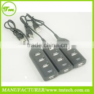 New High Speed 4-Port Splitter USB 2.0 Hub Powered Adapter For PC Laptop Notebook thumbnail-1