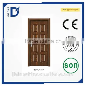 Elegant Carving Design Room Security Steel Door,American Panel Door thumbnail-3