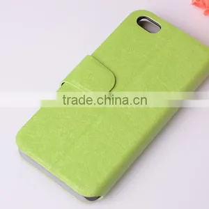 Double Sided Leather Case With Window for Iphone 5 Case Non Transparent thumbnail-2