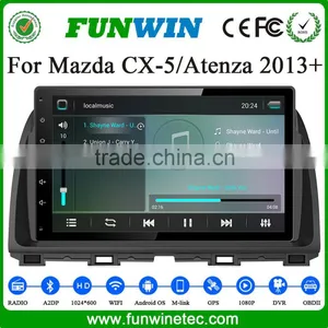 10.1" Factory Price Android 4.4 & Android 4.4.2 Car Gps Navigation For Mazda Cx-5 Built Wifi 1024*600 1G Ram thumbnail-1