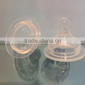 Momy Realistic Teat Wide Neck Silicone Baby Water Bottle Nipples thumbnail-2