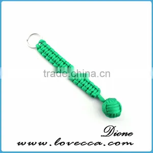 Customized 350/480/550 Pink Paracord Self Defence Round Metal Keychain With Logo thumbnail-6