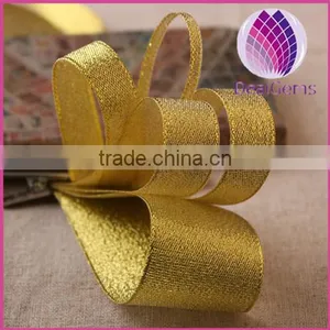 Ribbon,satin,gold, 4/5inch Wide . Pkg of 22.5-meter Roll. thumbnail-1