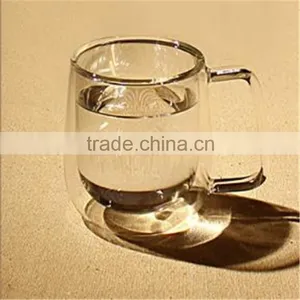 LOGO Custom Glassware Manufacturer Borosilicate Glass Tea Cup Double Wall Glass Cup thumbnail-5