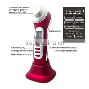Multifunction Led Light Light Therapy Face Massager Vibrator Clarifies Acne and Blemishes thumbnail-6