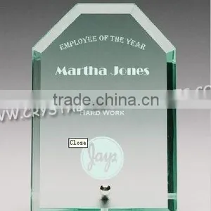 Blank Cheap Jade Glass Trophy thumbnail-1