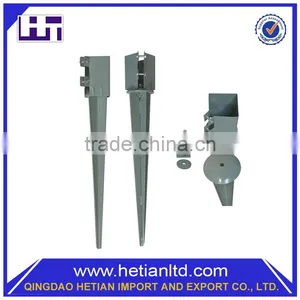 Steel Fence Post Holder 750 mm Spike Support Rust Resistant 75 mm Metal Post thumbnail-4
