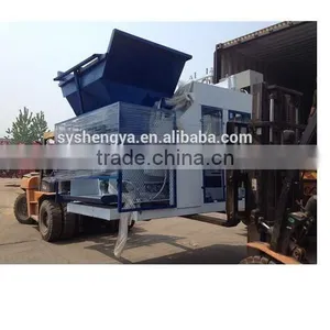 High Output Low Cost QMY10-15 Movable Concrete Brick Laying Machine Hot-sale in 120th Canton Fair Shengya Concrete Block Machine thumbnail-4