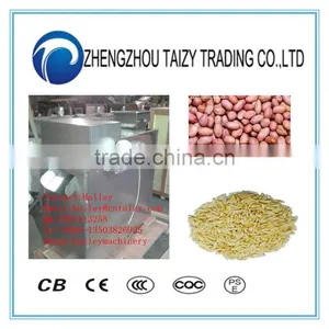 Almond Peanut Slicing Cutting Machine / Nuts Kernel Slice Cutter Machine thumbnail-1