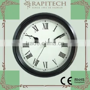 12 Inch Black Finish Metal Clock thumbnail-1