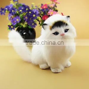 Pure Handmade Lifesize Best Selling Christmas Decoration Plush Animal Cat thumbnail-6
