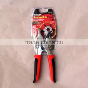 Wholesale 6 Sizes Iron Revolving Leather Hole Punch Hand Pliers for Punching Hole on Leather or Belt thumbnail-1