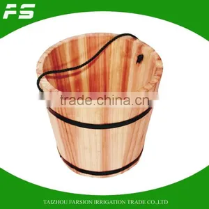 Natural Wood Cheap Price Garden Flower Planter And Pot Flower Barrel Planter thumbnail-1