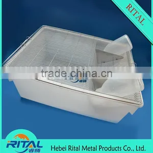 Laboratory Small Mammal Wire Cage Divider Bottle Lid Breeding Rat Mouse Mice Cage thumbnail-1