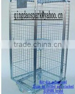 Nestable Galvanized Roll Cart for EUR thumbnail-1