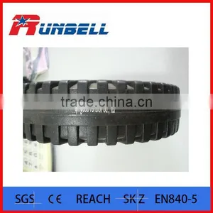 Black 6''Solid Rubber Barbecue Wheel for European Market thumbnail-2