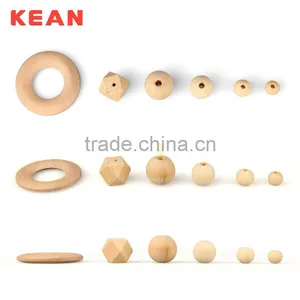 Cheap Safety Non-toxic Loose Wooden Beads Wholesale thumbnail-1