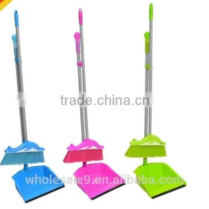 Newest Colorful PP Broom and Dustpan Set thumbnail-1