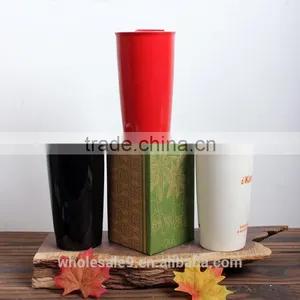 12oz Double Wall Ceramic Traveler, 12 fl oz , Ceramic Mug thumbnail-2