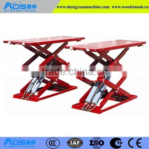 AOS3019 Ultrathin Scissor Lift For Car Repair With Capacity 3 Tons thumbnail-1
