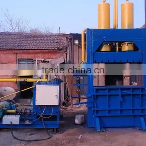 Hydraulic Vertical Semi-auto Waste Paper Baler Machine Y82-250T thumbnail-3