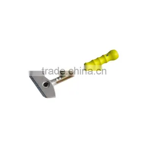12" Stainless Steel Metal Pole Scraping Knife Scraper With Round Plastic Handle Drywall Scraping Knife thumbnail-1