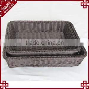 Food Grade PP Wicker Bread Storage Water Hyacinth Basket thumbnail-1