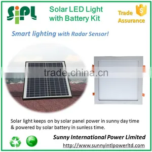 Hot Sale Solar Powered Indoor Motion Sensor Square Surface Mounted Led Ceiling Light thumbnail-1