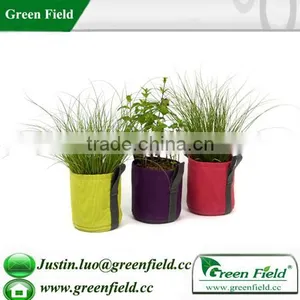 Green Field Canvas Flower Planter,Canvas Fabric Garden Planter Pot thumbnail-1