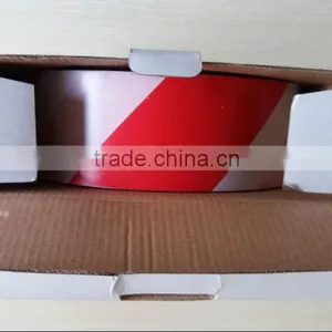 Red White PE Safety Warning Tape Non Adhesive Barrier Tape Dispenser Box Packing thumbnail-1