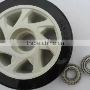Double Ball Bearing PU Wheel Dia 125mm thumbnail-1