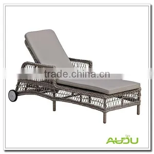 Audu Aluminium Sun Deck Rattan Sun Lounge thumbnail-1