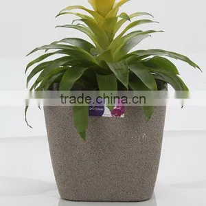 Beautiful Square Plastic Frosted Flower Nursery Flower Pot thumbnail-1