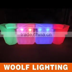 Bar Club Plastic Glow Furniture LED Lighted Bar Table thumbnail-3