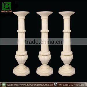 White Marble Interior Decorative Column thumbnail-1
