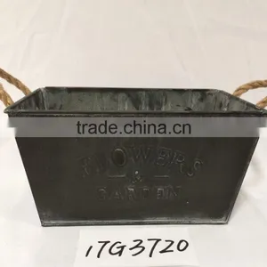 Cheap Wholesale Garden Gnomes Hot Sale Square Large Black Flower Pots for Office thumbnail-5