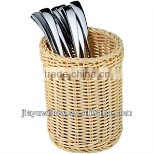 Wholesale Cheap Natural Wicker Household Beautiful Tableware Soupspoon Container thumbnail-1