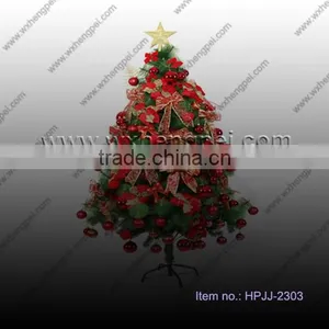 Hybrid Tree PVC Tree Red Pine Tree 180CM Encryption Package Top Accessories Tree Christmas Tree thumbnail-1