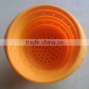 Cooking Tools Silicone Strainer /foldable Silicone Colander thumbnail-1