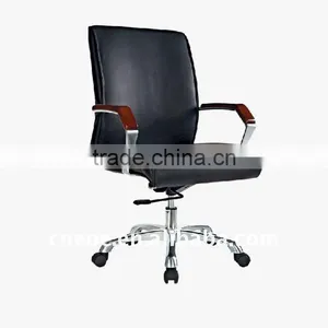 Best Price Cow Leather Chair Furniture Set Show in Black thumbnail-1