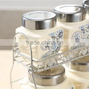 Ceramic Canister Tea Coffee Sugar Set thumbnail-3