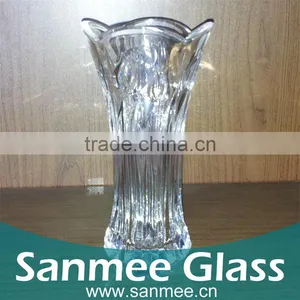 Middle Size Clear Crystal Home Decorative Glass Vase thumbnail-1
