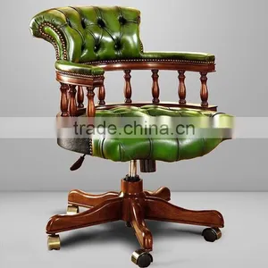 Vintage English Regina Style Office Writing Desk Made of Solid Wood BF11-08223b thumbnail-4