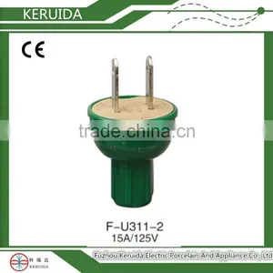 15A Electrical 2 Pin American Power Plug thumbnail-1