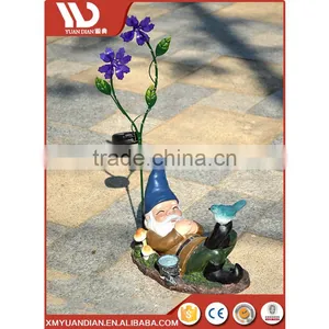 Art Work Resin Craft Modern Outdoor Lighting Led Solar Light Garden thumbnail-2