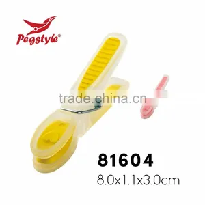 Stainless Steel Spring Craft Clothes Drying TPR Soft Grip Plastic Clip thumbnail-2