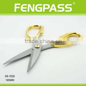 S8-1028 19.5CM 2Cr13 Stainless Steel Blades With Zinc Alloy Handle Sewing Scissors thumbnail-4
