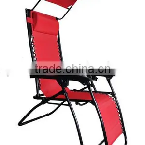 Lounge Zero Gravity Chair Beach Chair With Canopy and Cupholder thumbnail-1