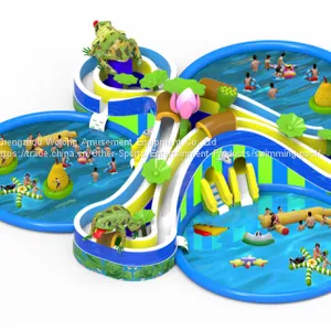 Fashional Design Swimming Pool and Slide Inflatable Water Toys thumbnail-1