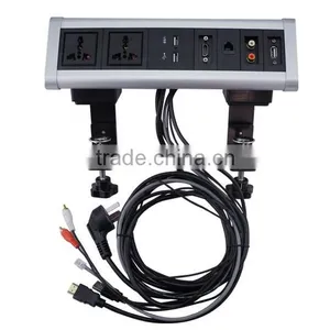 Surface Mount Electrical Outlet Desktop Socket /office Desk Power Outlets thumbnail-1